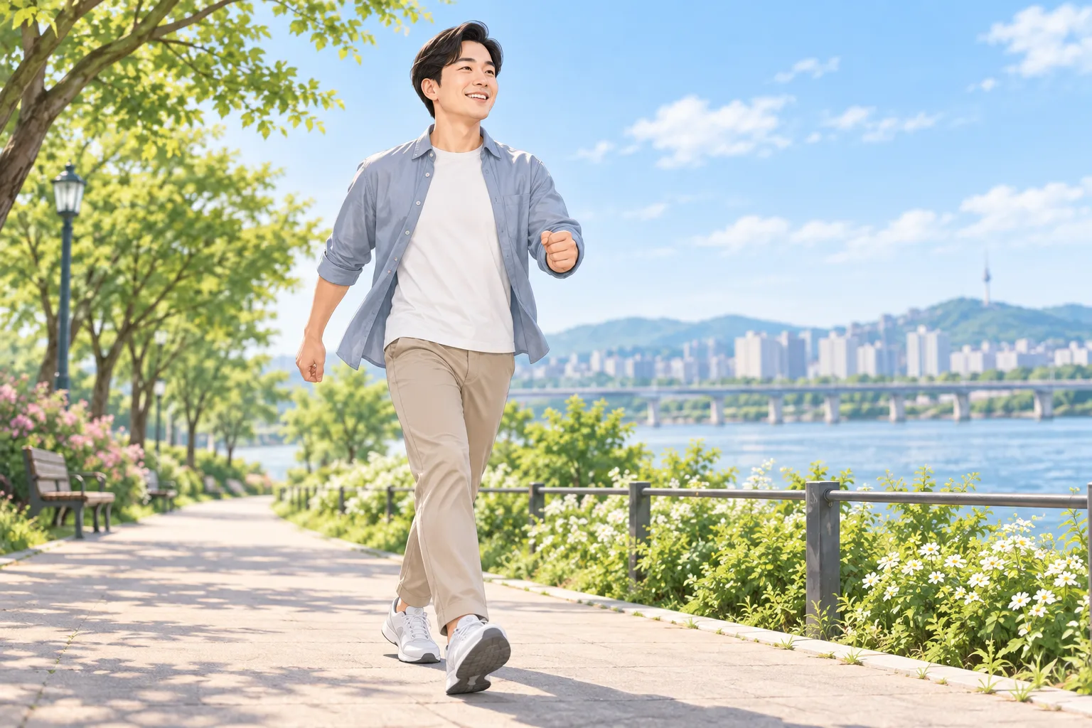 회복 후 활기찬 일상
