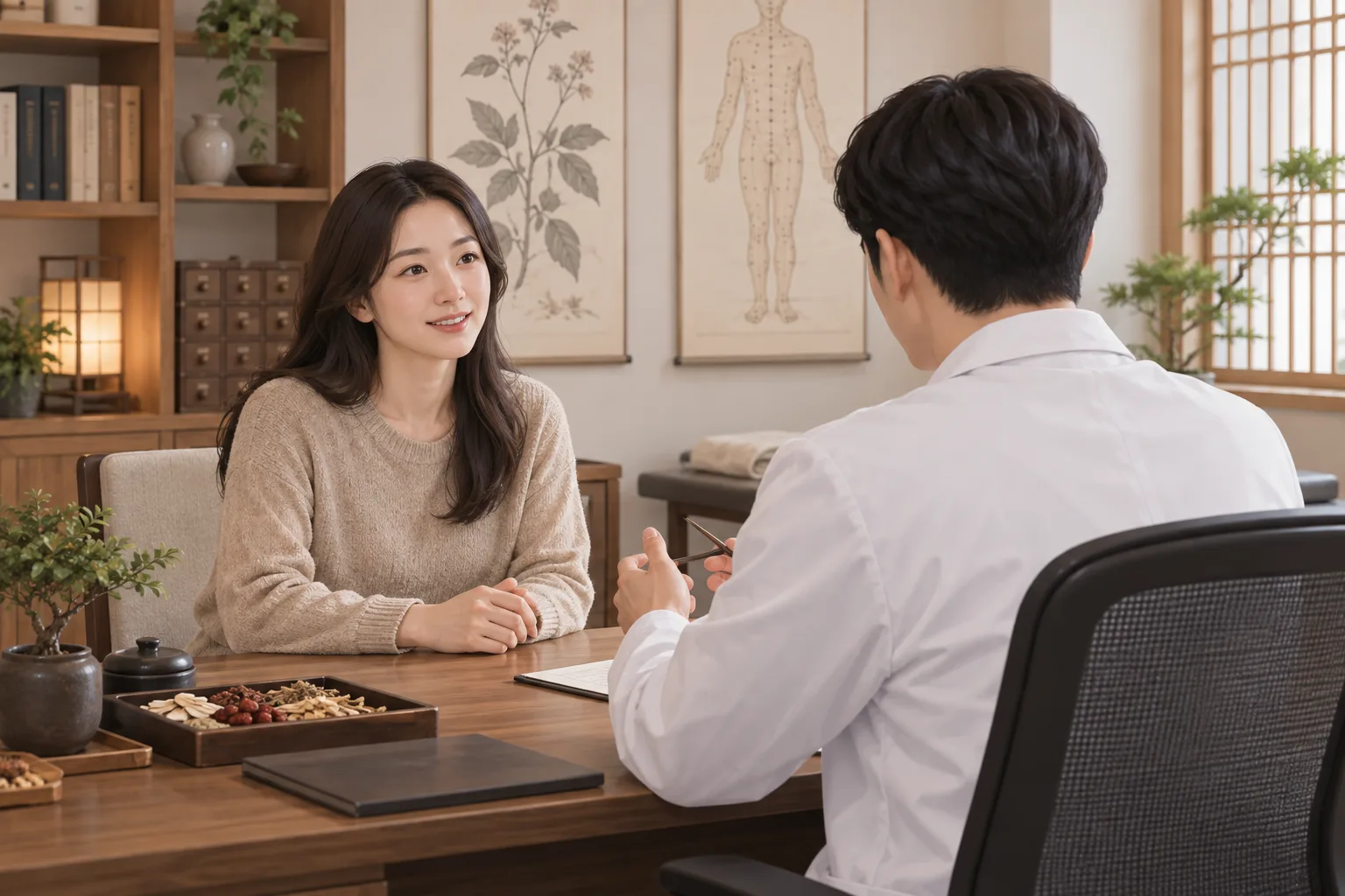 한의사 상담 장면
