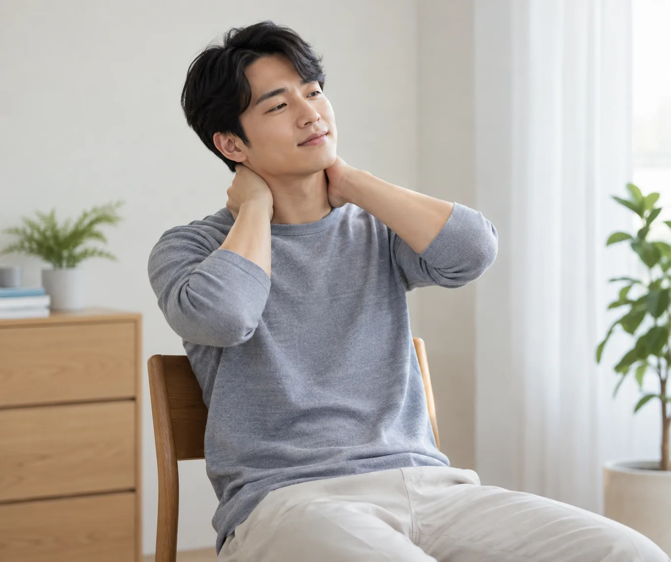 목 뒤 감싸는 자가관리