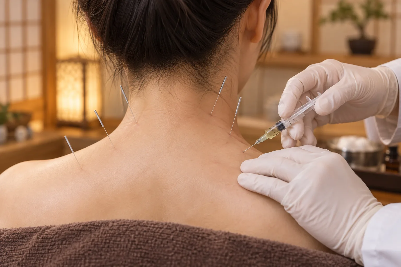 약침 치료 장면