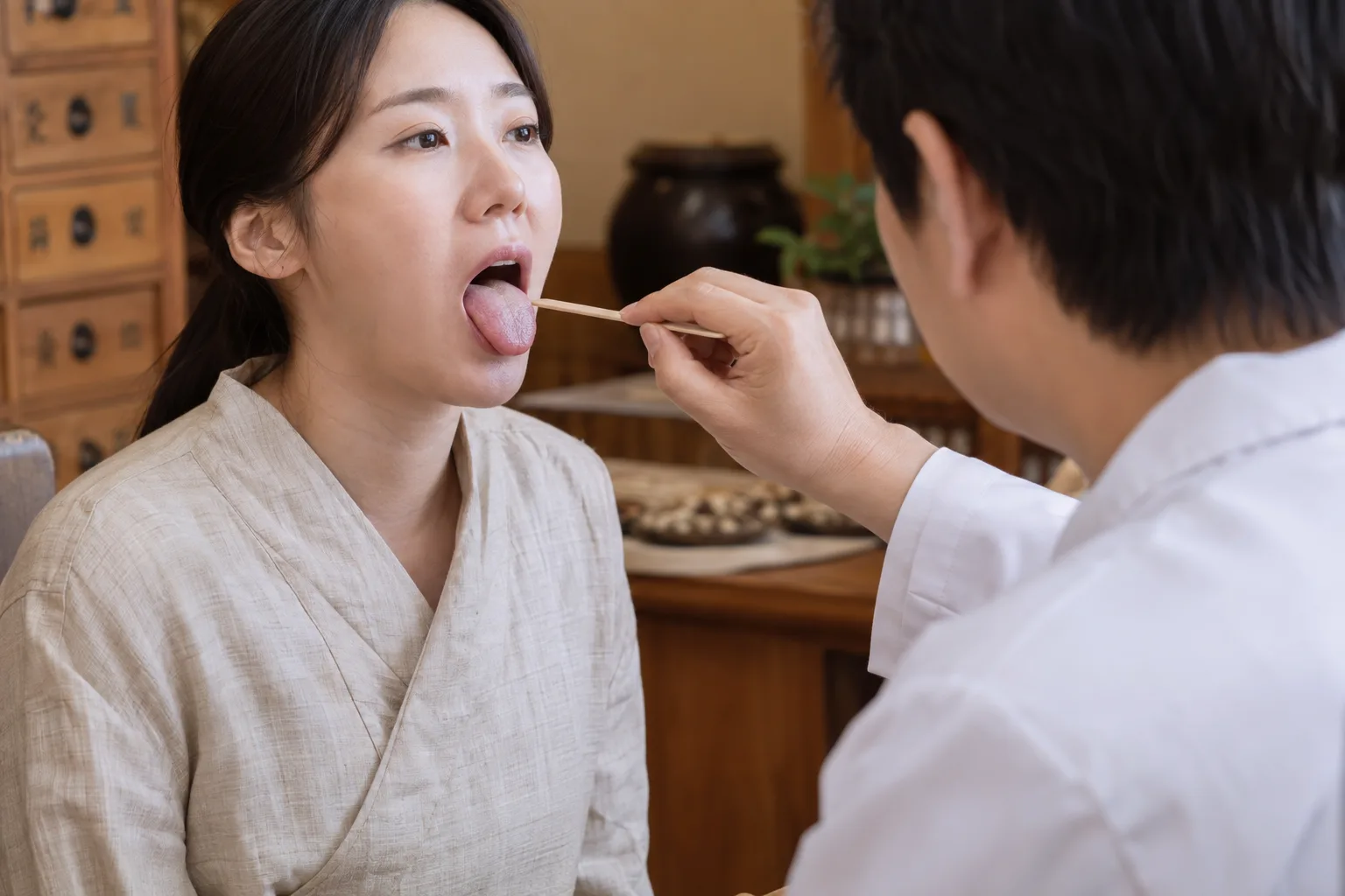 설진 진료 장면