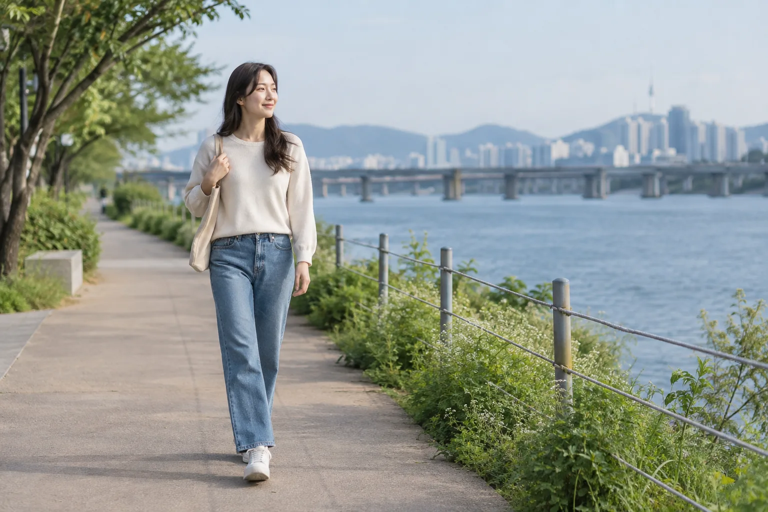탄천 산책로 걷기