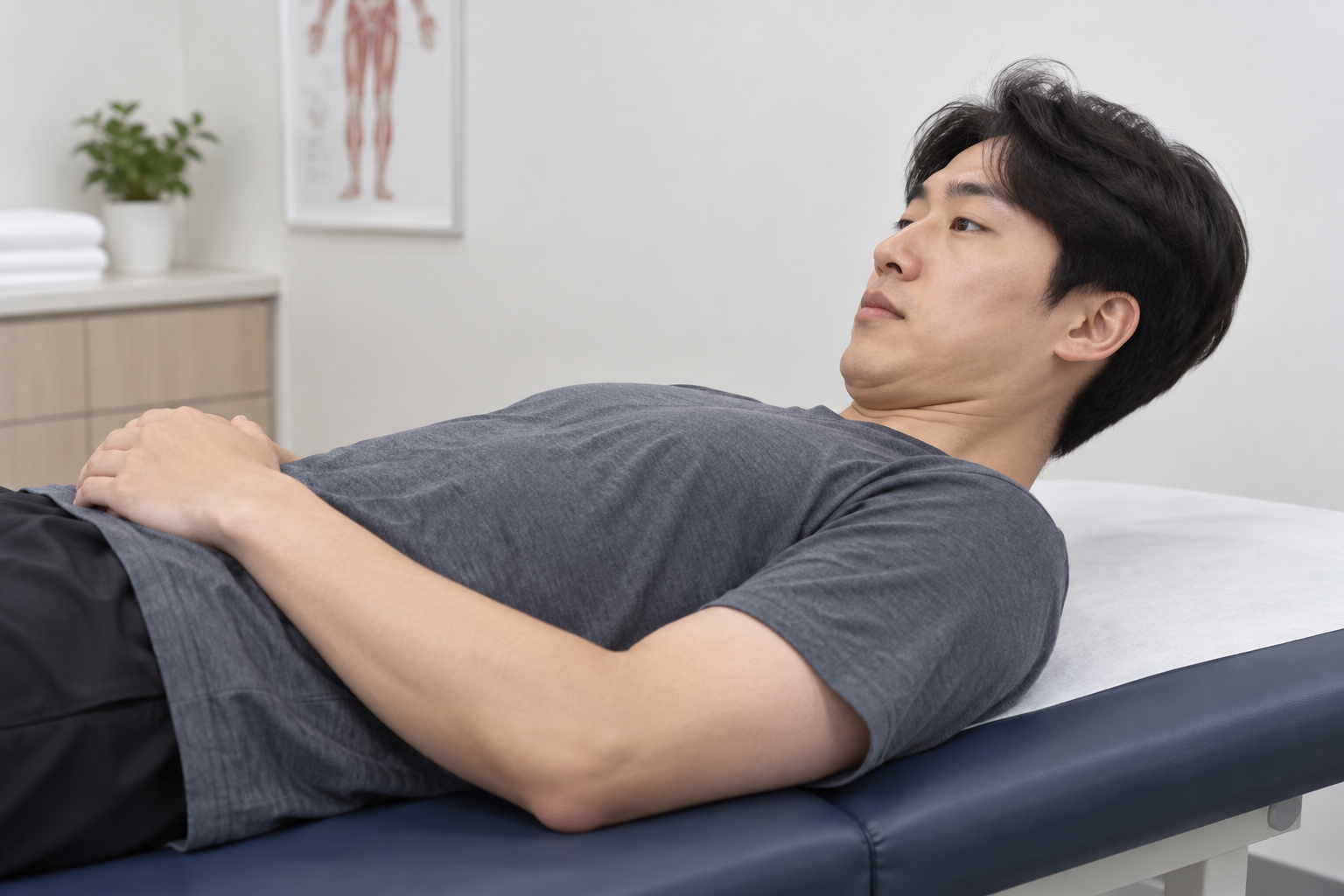 자가 검사 장면