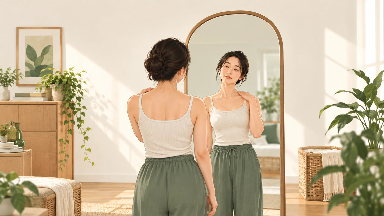 정자역 경희미르애한의원 분당점 - 미용실에서 "어깨가 솟으셨네요" 들었다면, 어깨 비대칭과 상체 정렬을 살펴보세요
